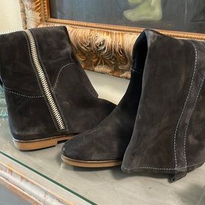 Ted Baker blue suede boots size 8 EUC